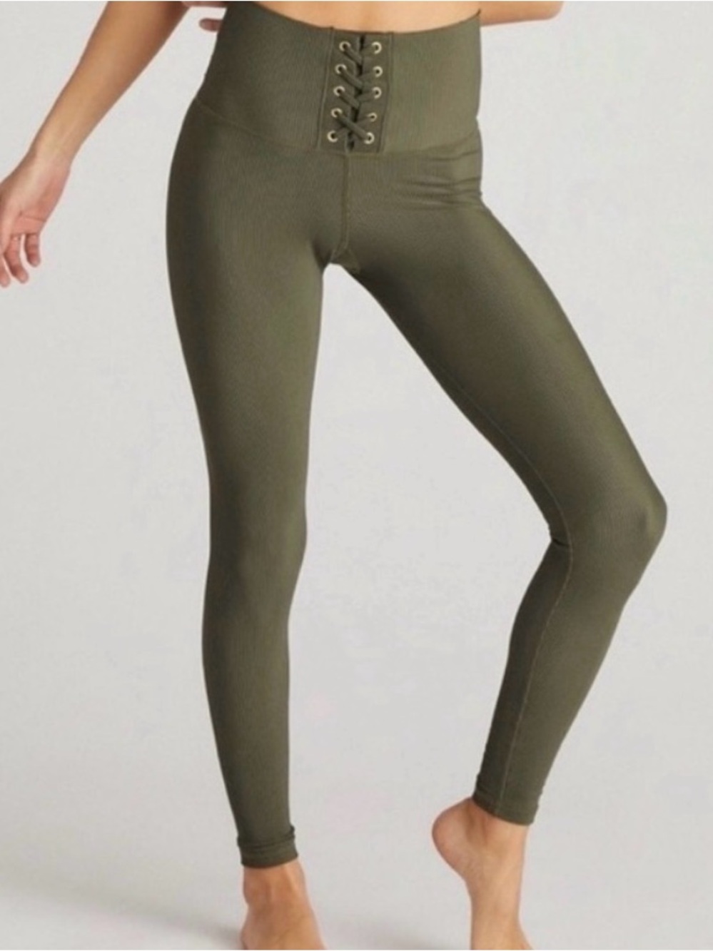 Strut-this High-Waist Lace-Up Leggings -